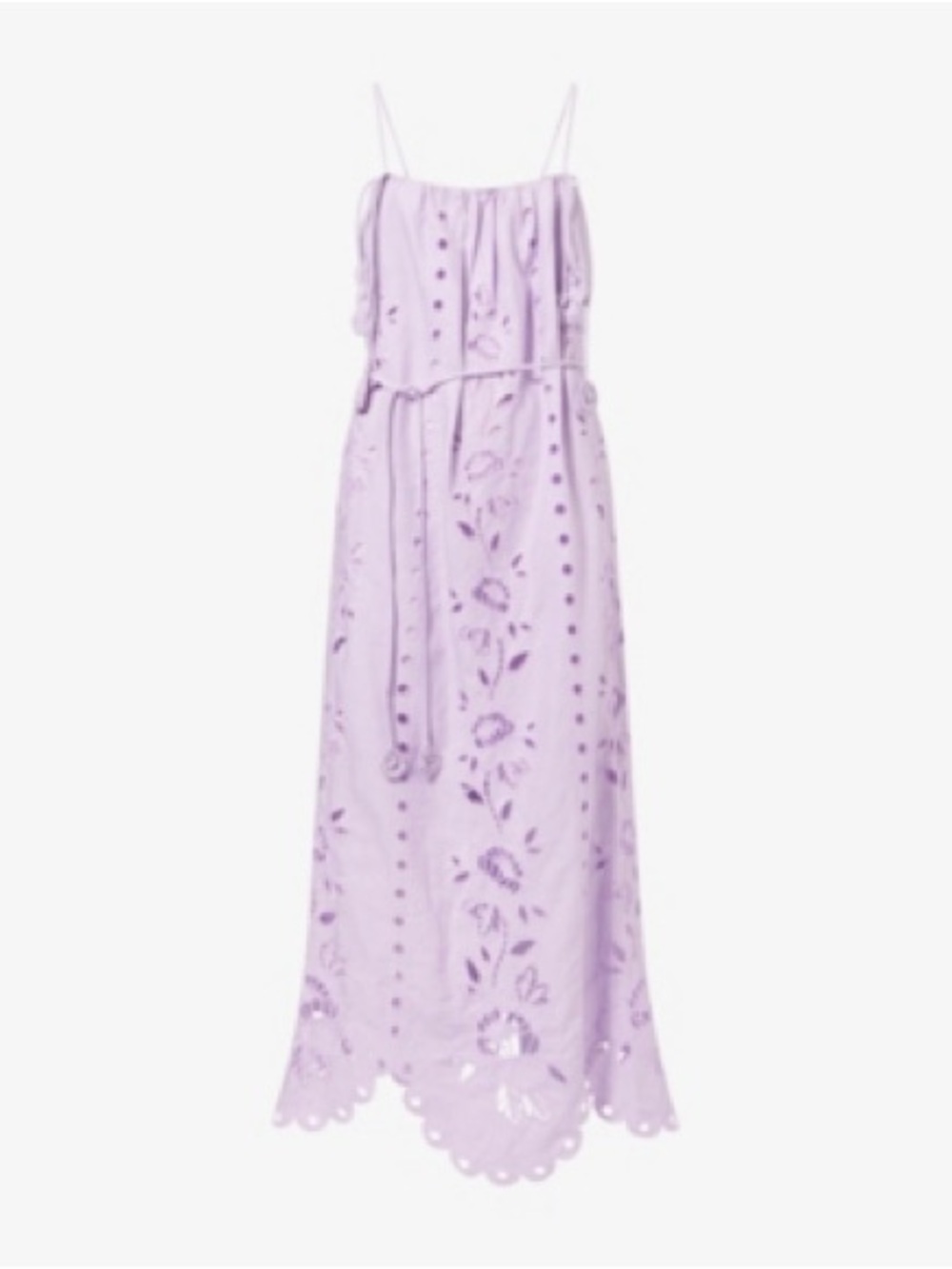 FARM Rio Lavender Eyelet Tie-Shoulder Maxi Dress - Picture 7 of 7